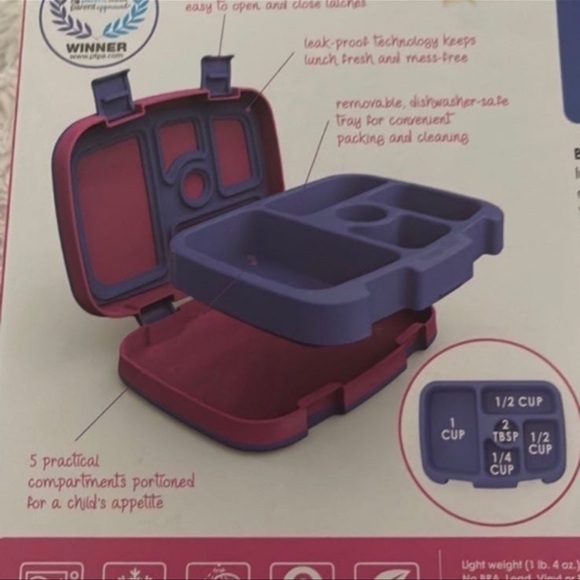 Bentgo Kids Durable & Leak-Proof Lunch Box In a right Pink/Purple - Picture 6 of 11